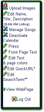 Website Admin Navigation